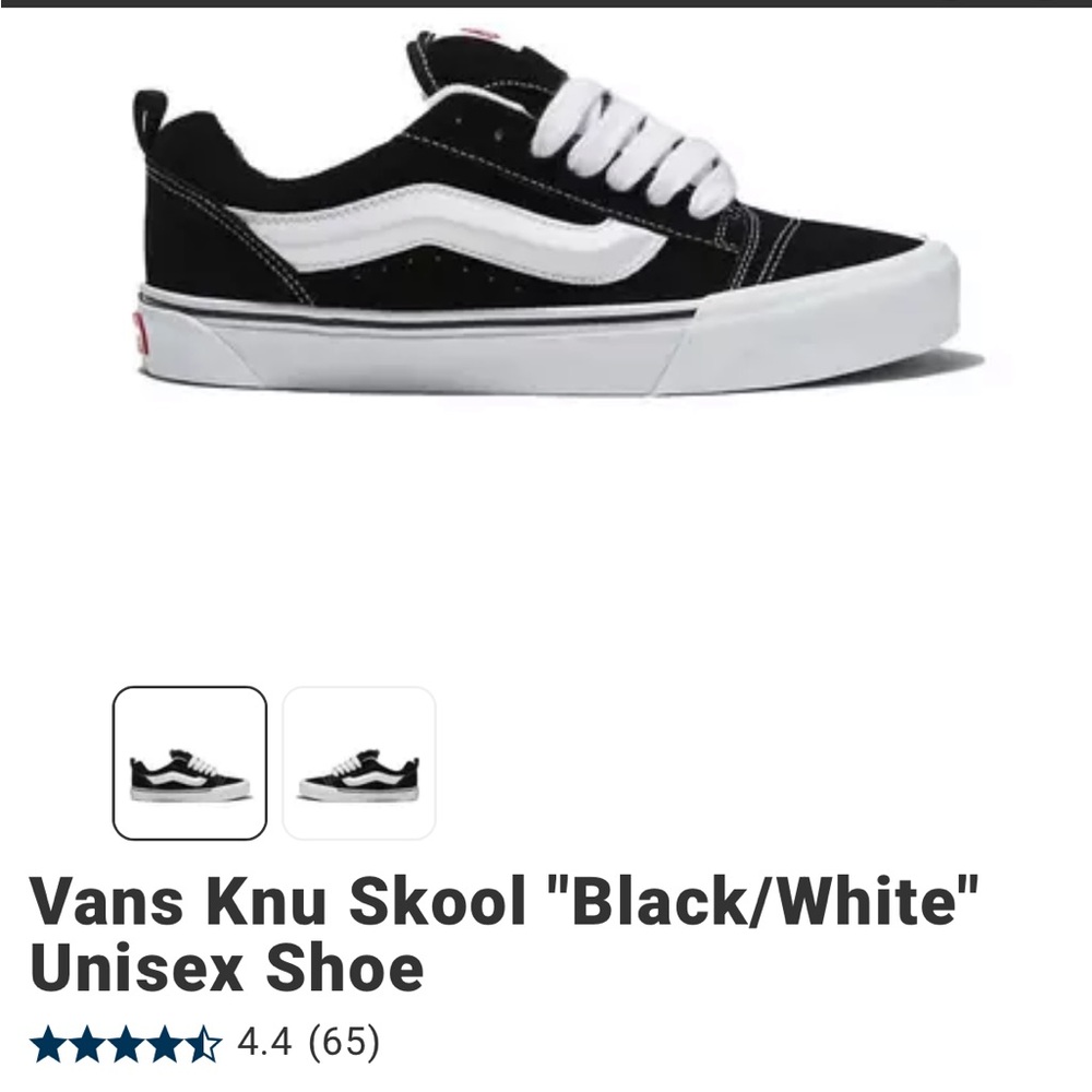 Vans Knu Skool Black and White Sneakers 
******New WITH TAGS and BoX*******